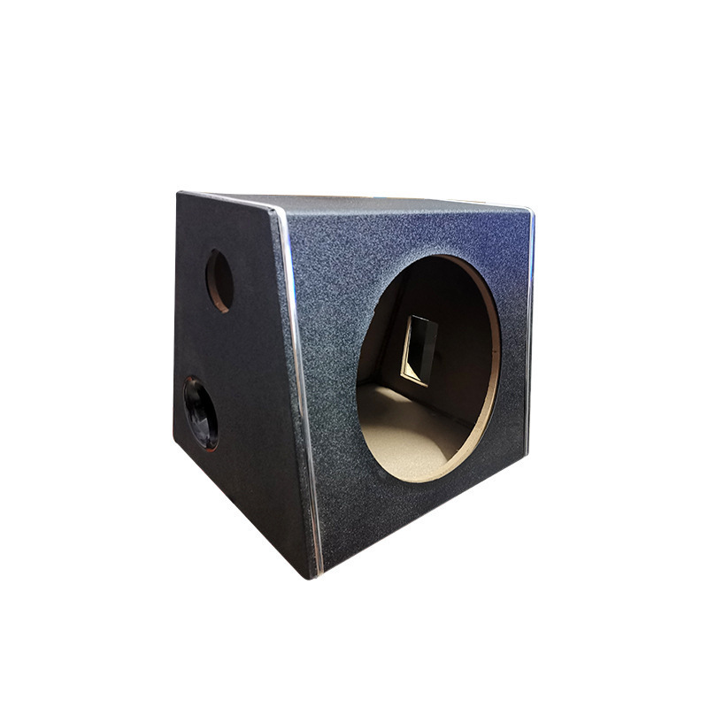 5 6 8 10inch Car subwoofer empty box active trapezoidal leather wooden box audio modification speaker empty box empty