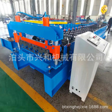 出口国外梯形彩钢板设备新型快速彩涂板686压板机器生产厂家