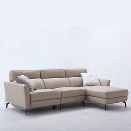 北欧简约客厅功能沙发现代设计师真皮沙发贵妃转角小户型组合沙发