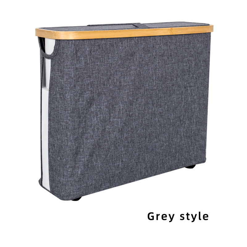 La fábrica se puede etiquetar con tapa, se puede apilar el almacenamiento multiusos para toallas de baño, ropa, rollo de papel higiénico, almacenamiento de papel