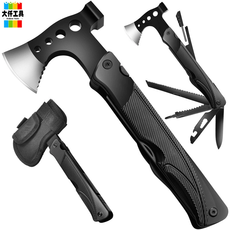 Амазонка взрывы многофункциональный топор удлиненная ручка топор молоток на открытом воздухе кемпинг портативный складной спасательный инструмент