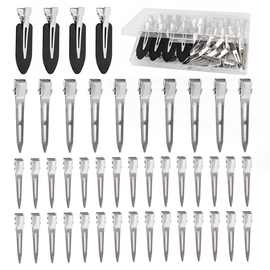 外贸货源现货专业理发美发鸭嘴夹发廊工具分区夹不锈钢定位理发夹