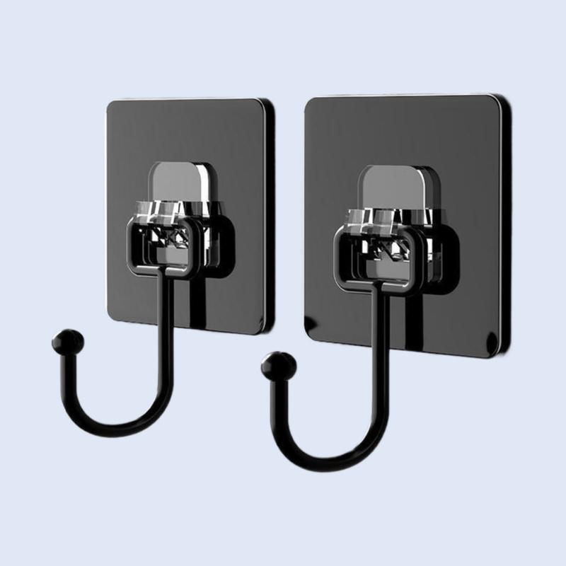 Large Self-Adhesive Wall Hooks, No Need to Drill, New Model 2026, Heavy-Duty Sticky Hooks for Kitchen and Dormitory