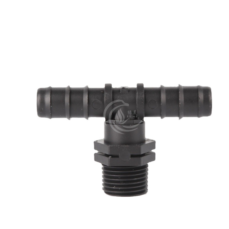 Conector en T con Rosca Macho 16 mm 4 Puntos Polipropileno