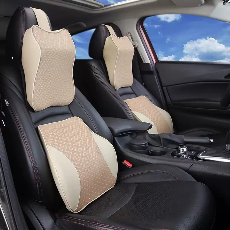 亿宝源头厂家汽车头枕护颈枕汽车靠枕车用枕头记忆棉车载腰靠抱枕