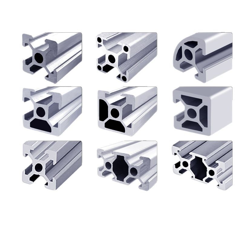 20 serie de perfiles de aluminio estándar europeo 2020 / 2025 aleación de aluminio productos de aluminio u ranura procesamiento personalizado