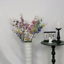 3D跳舞兰高档仿真花居家新房装饰绢花婚庆酒店花艺插花套装5