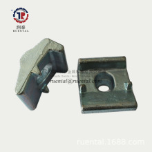 M16组合轨道压板铁路道轨钢轨压铁压块起重机龙门吊镀锌轨道压板