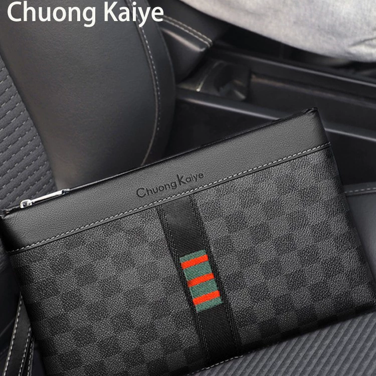 Мужская сумка-конверт-клатч, мужская сумка-клатч, новинка 2024 года, деловой кошелек, повседневный тренд