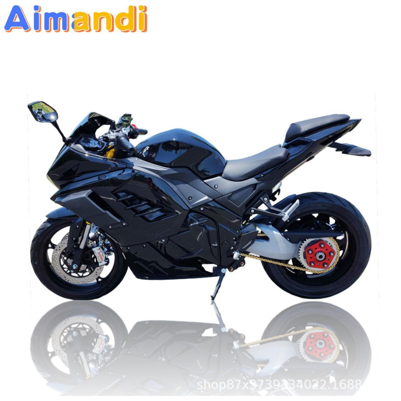 Cross-Border Exclusive Supply of Huoya Hy Electric Motorcycle Sports Car with Mid-Mounted Motor, High-Speed Electric Two-Wheeled Sports Car That Can Be Registered