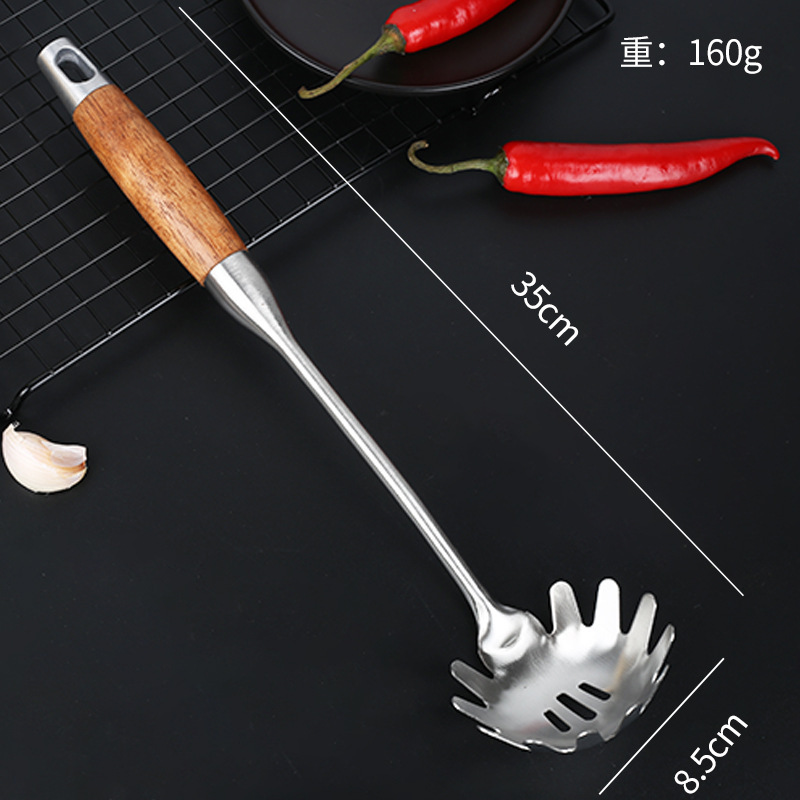 304花梨木ステンレス鍋シャベル台所炒め料理シャベル家庭用シャベル炒めスプーン|undefined