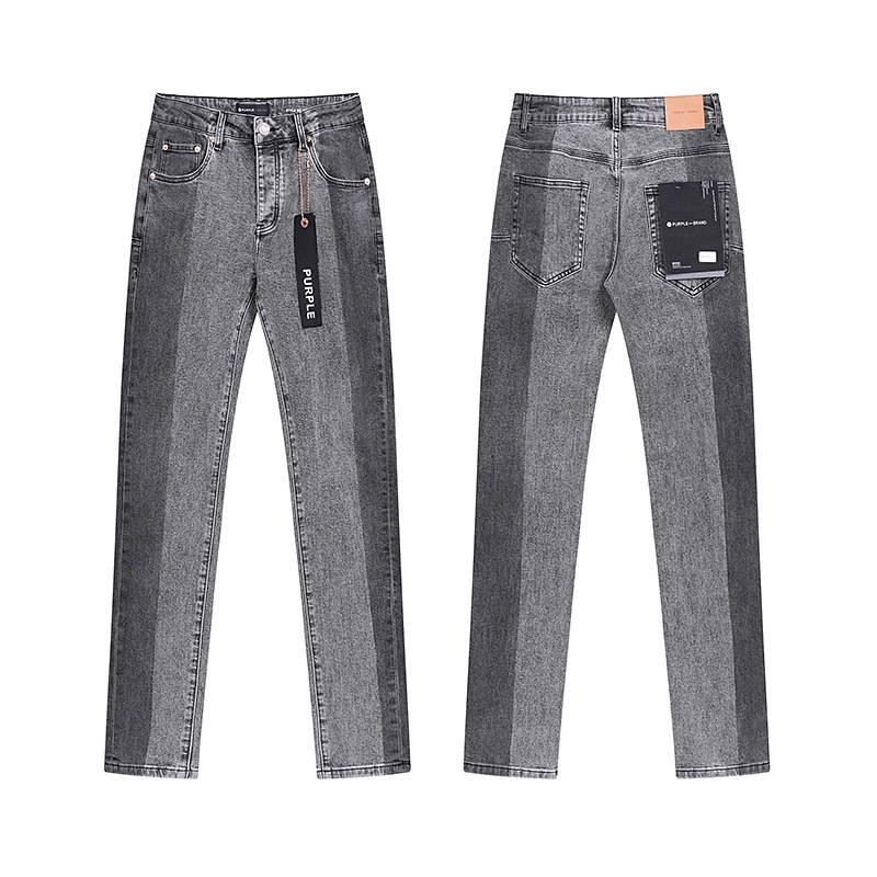 Ksubi トレンディなパープル新 AM スプラッシュインクプリントハイストリートレトロリッピングカジュアルメンズとレディーススリムジーンズ|undefined