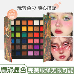 HDKT36色全能眼影舞台表演日常妝細閃高光啞光煙熏歐美風