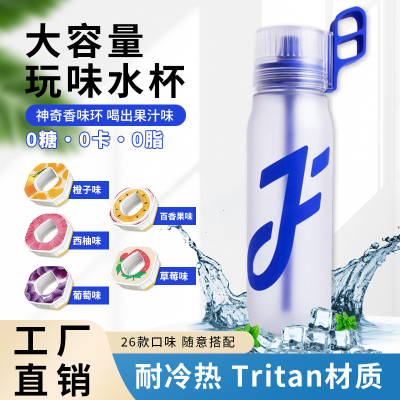 Joyfit 楽しいウォーターカップ Tritan 高価値大容量ポータブル 650 ミリリットルドリンクストローカップフレグランスカップ|undefined