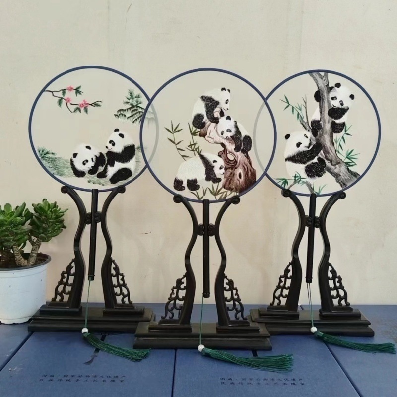 古风长柄团扇汉服拍照扇子中国风旗袍舞蹈扇旅游快消礼品厂家批发