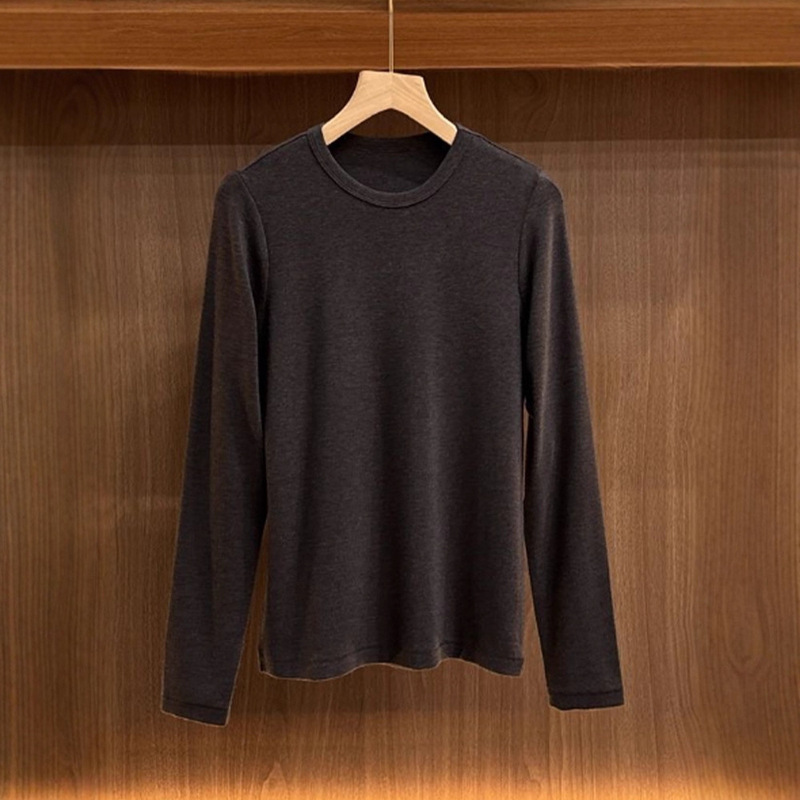 Th~Row Versatile Base Layer~Women's Round Neck Australian Velvet Autumn and Winter Base Layer Long Sleeves