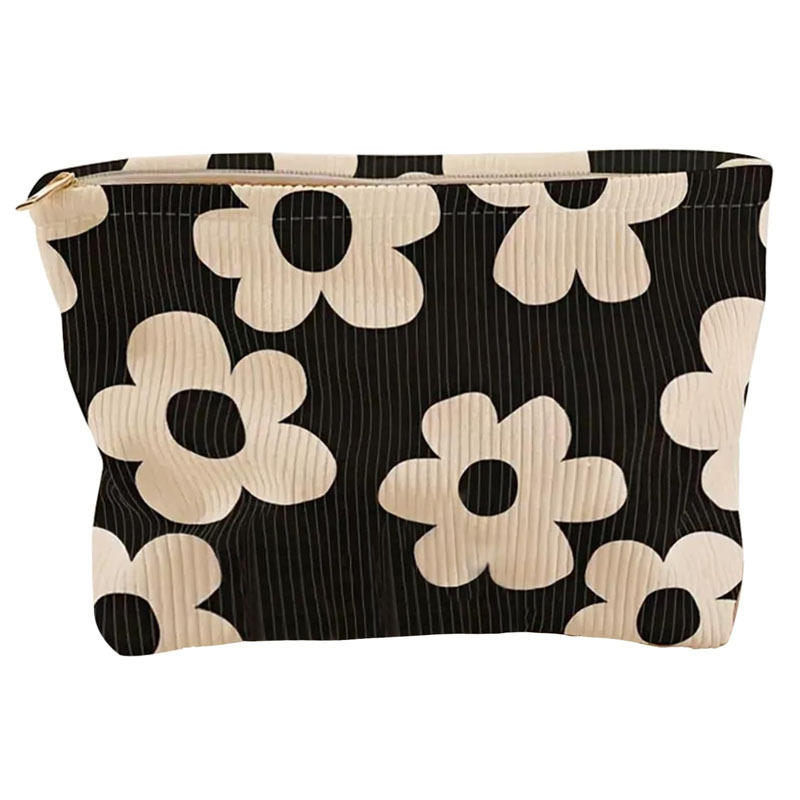 Capacious cosmetic bag