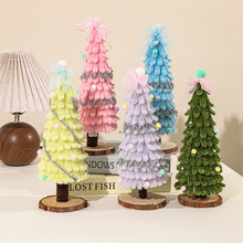 厂家供应仿真圣诞树扭扭棒手工材料包圣诞节礼物摆件材料包批发