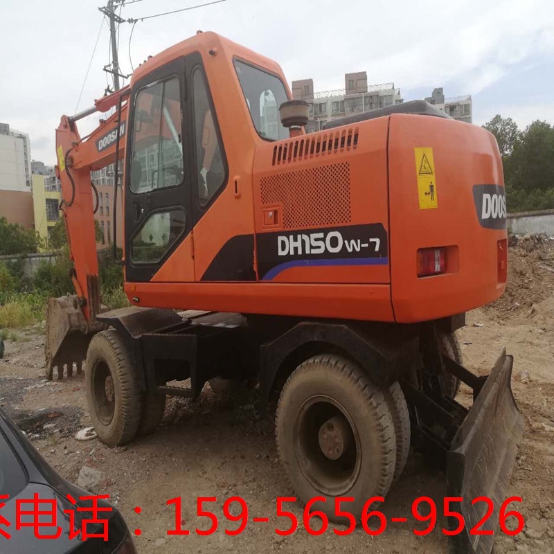 DOOSAN斗山DH150轮式二手挖机 大宇70 210轮挖现货出售