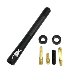 Suitable for WOLF modified car antenna metal carbon fiber day receiving short antenna exterior decoration supplies 12cm