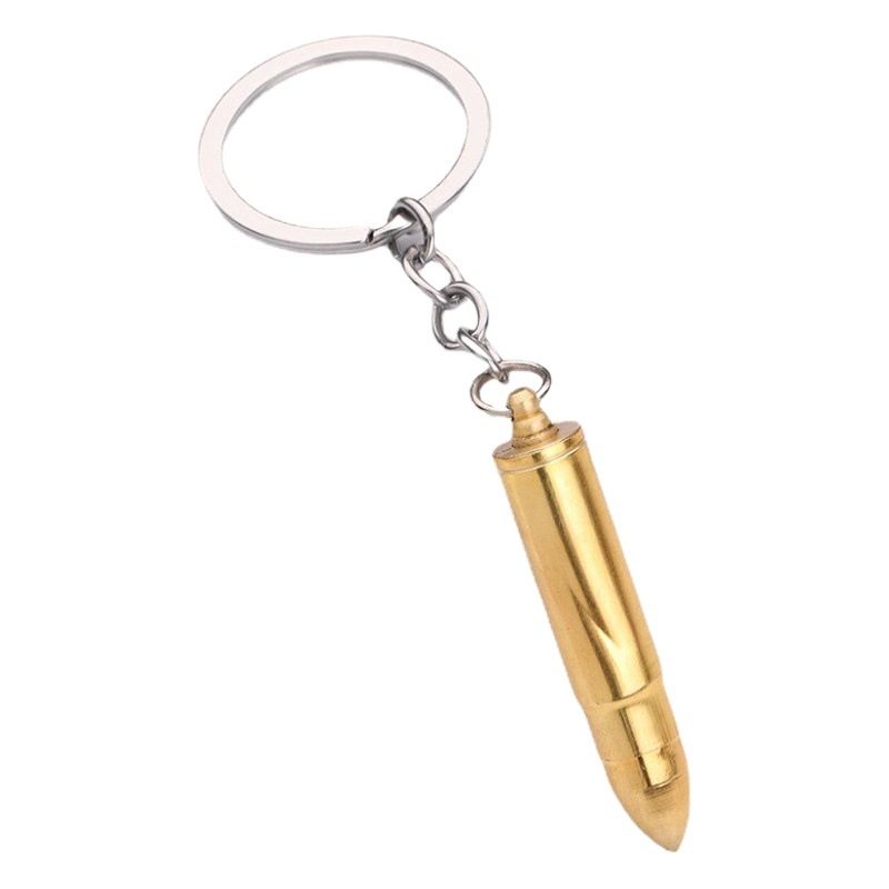Pure brass simulation bullet model ear digging spoon eating chicken peripheral model stall selling bullet portable key chain