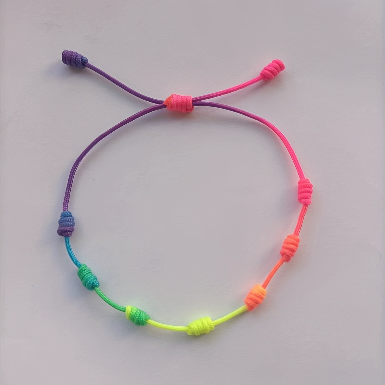 Pulsera tejida de cuerda para pareja
