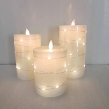 灯串蜡烛灯万圣节 圣诞节派对专用品工艺品蜡烛  摇摆LED蜡烛