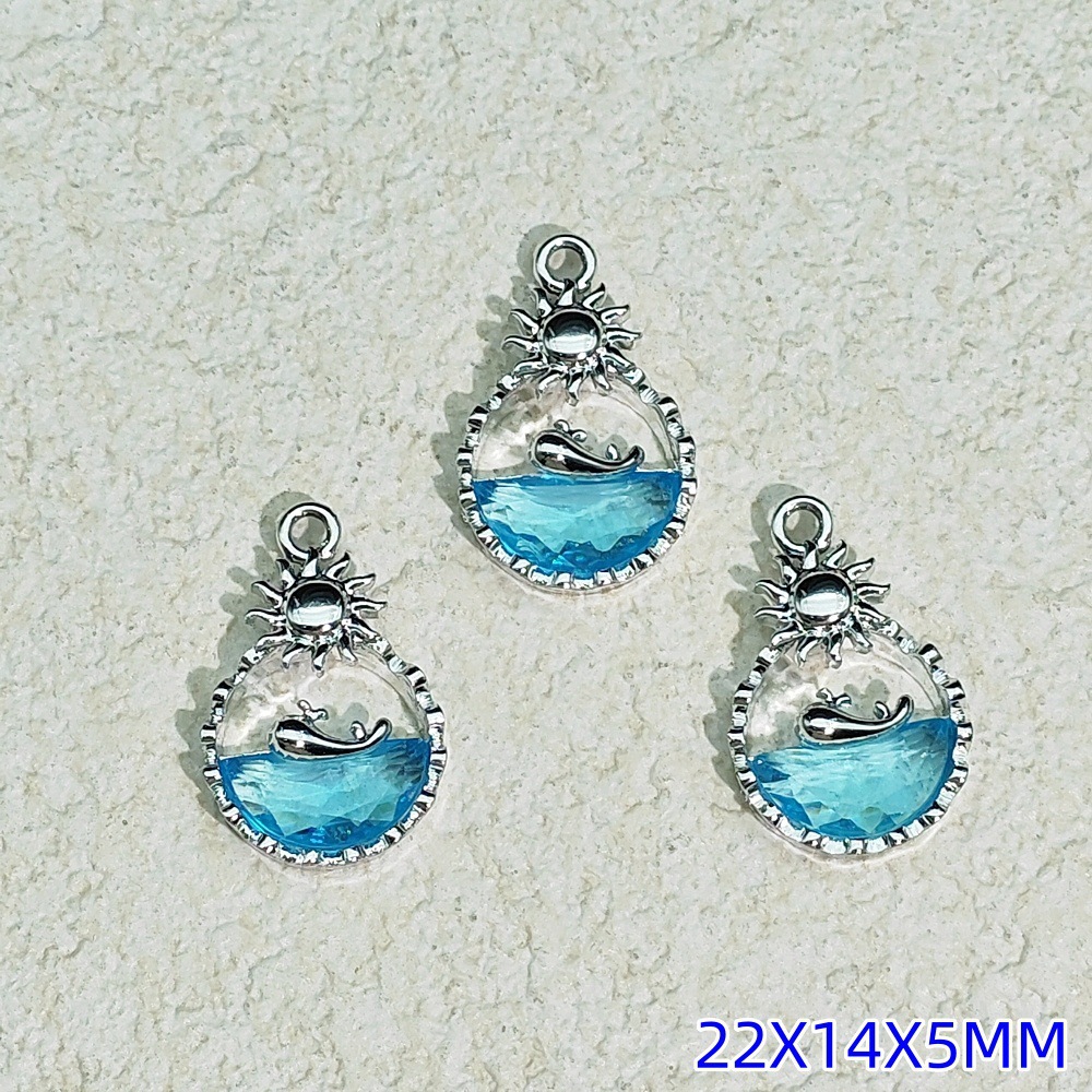 Exquisitos accesorios de joyería colgante de diamante de alta protección ultravioleta al por mayor collar DIY artesanal colgante de materiales de ropa de pulsera