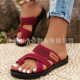 Cross-border foreign trade write 2024 summer new European and American breathable mesh fish mouth slippers non-slip beach women's shoes