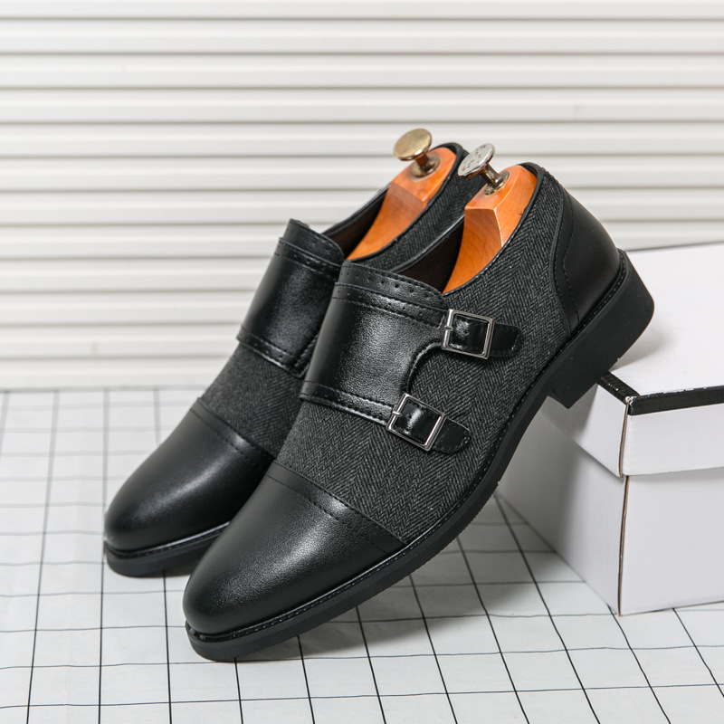 Zapatos de cuero casuales para hombres transfronterizos 46 zapatos de nuevo estilo de gran tamaño Lefu zapatos de moda para hombres de un pie zapatos perezosos al por mayor