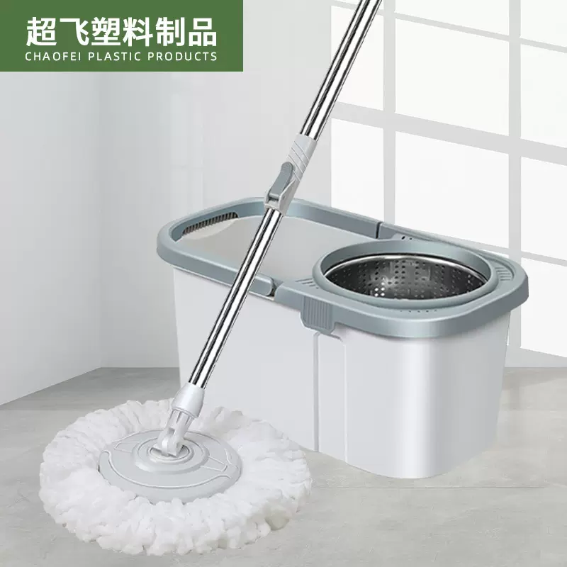 旋转拖把带桶免手洗懒人拖地神器老式墩布套装手压带轮礼品拖把桶