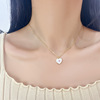 Small design sophisticated brand necklace heart shaped, 2022