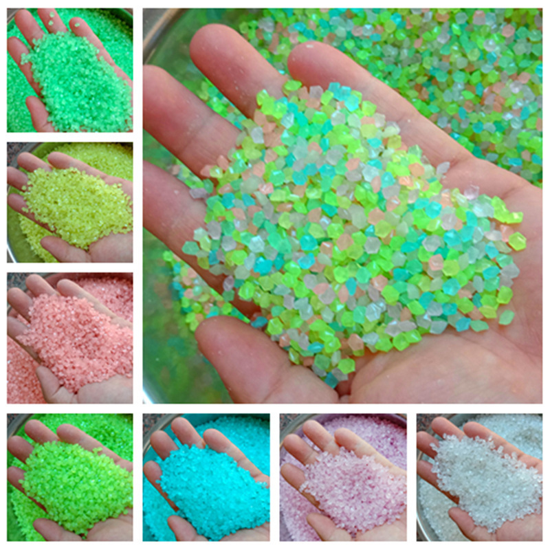 3-5mm Luminous Sand for Gardening, Aquarium Landscaping, Gravel, Vase Decoration, Cross-Border Toys, Fluorescent Particles, Luminous Sand and Gravel