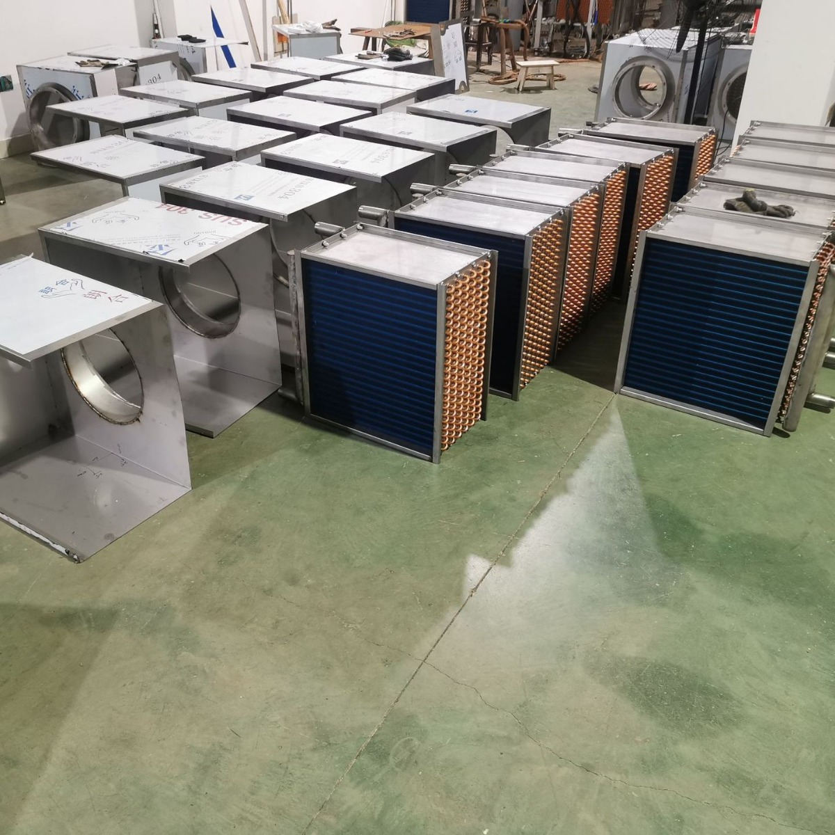 中央空调制冷设备表冷器、直膨机组表冷器、蒸发器、干盘表冷器