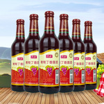 山西清徐葡萄酒马裕柔丁香女士甜红酒400ml*6瓶包装中国高性价比