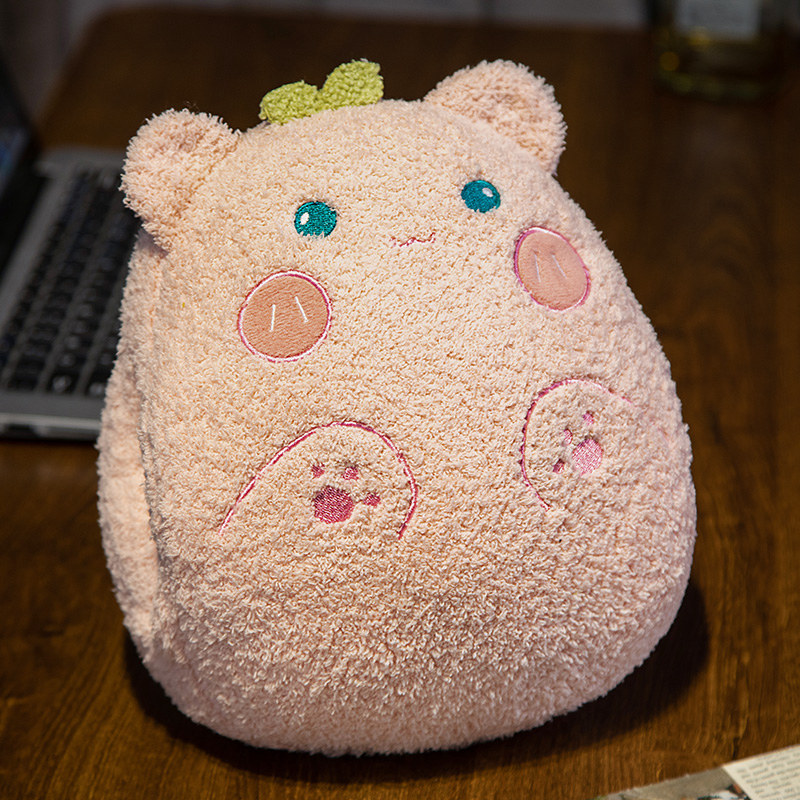 Animales de dibujos animados de invierno almohada de mano caliente juguetes de peluche invierno muñecas de mano caliente muñecas estudiantes cubierta de mano