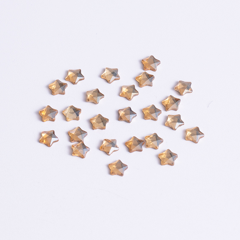 오각별 3*3mm 샴페인 평면 바닥 특수 형상 [ZX049-38]