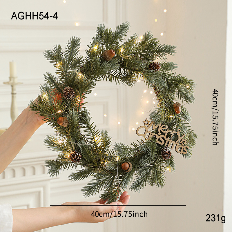 Nuevo cross-border de navidad corallas de caña arco de arco de arroz de fruta roja puerta colgante ventana de Navidad decoración colgante