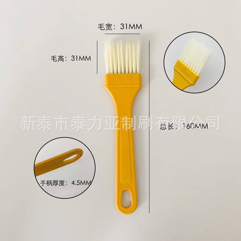 Fábrica al por mayor mango de plástico cepillo de plantación de cabello afilado cepillo de pintura de seda sin pelusa cepillo de barbacoa limpieza industrial cepillo de pelo suave