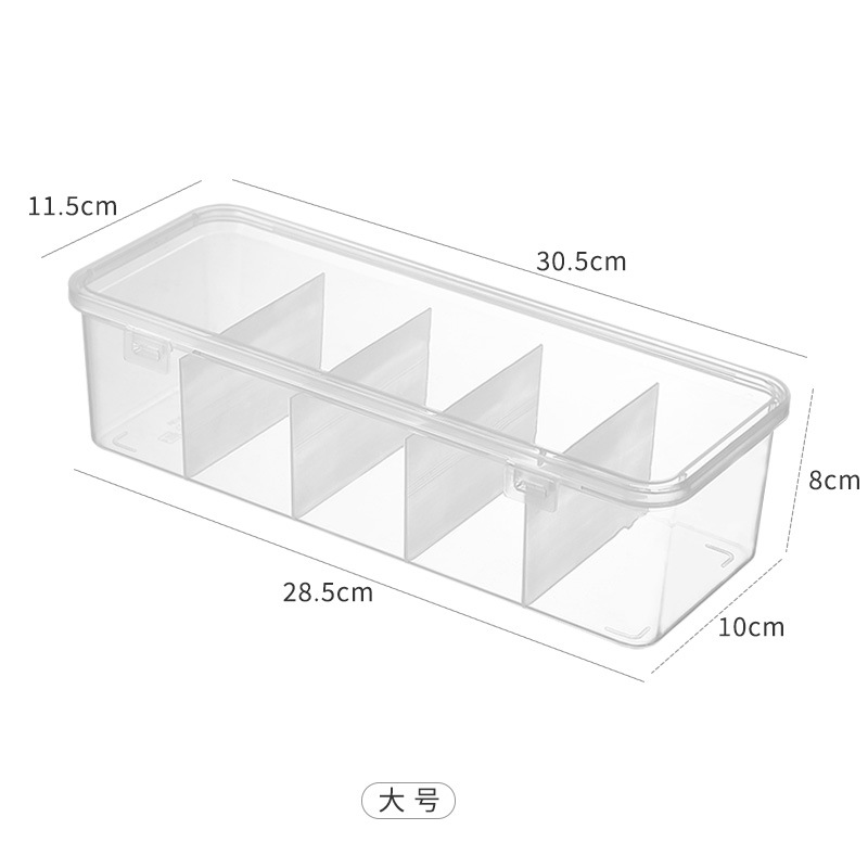 Refrigerador caja de almacenamiento de mantenimiento fresco transparente cocina de gran capacidad accesorios de gelatina congelada caja de tira caja de plástico de mantenimiento fresco con tapa