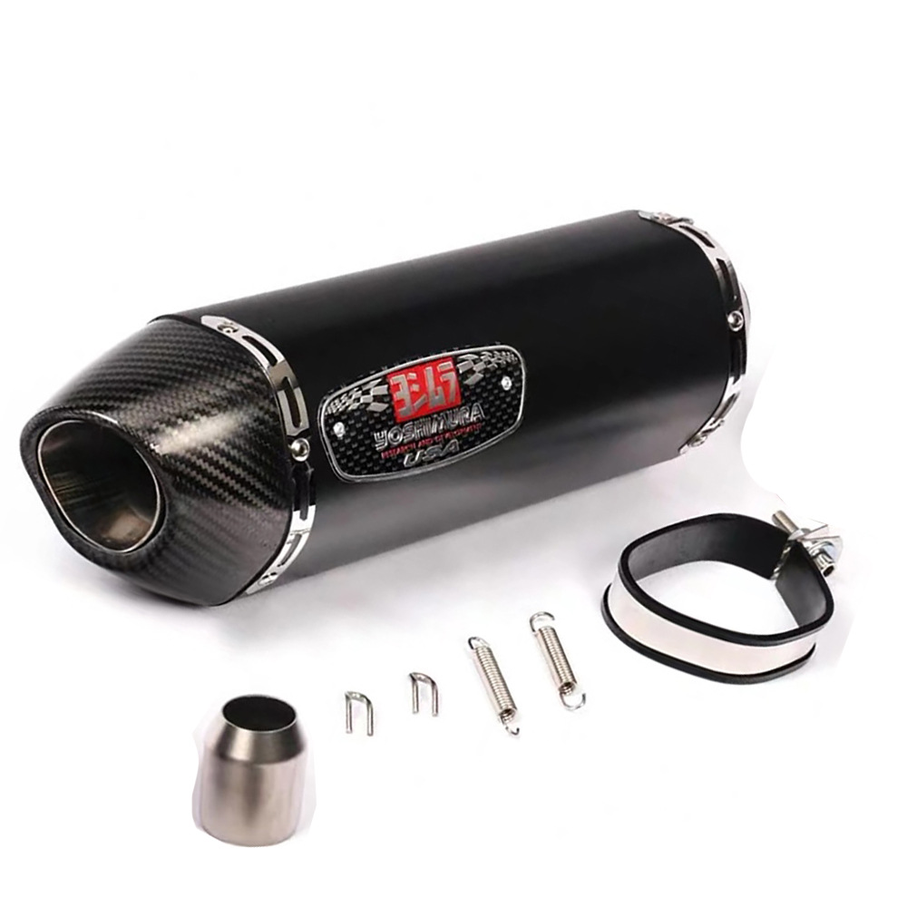 Motorcycle Yoshimura R77 modified exhaust pipe full carbon fiber tail section exhaust MT07 R3 GSX250R Kawasaki