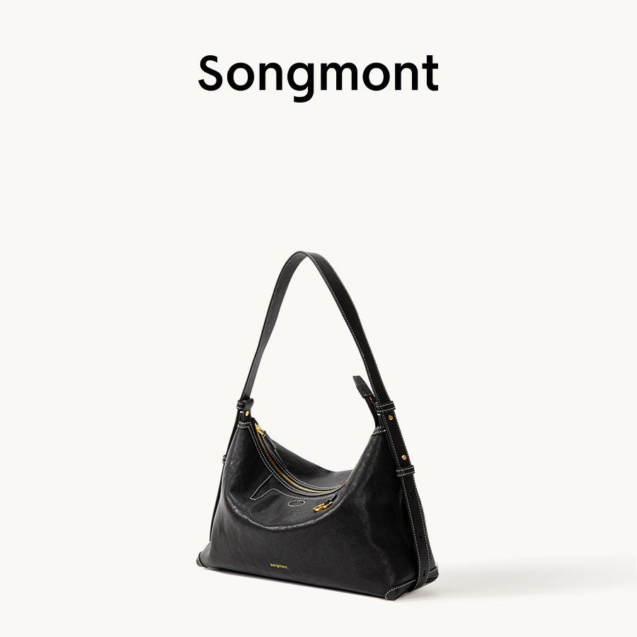 Songm Mountain Series Hobo Bag - Vegetable Tanned Cowhide Commuter Underarm Dumpling Bag For Women - Thumbnail 5