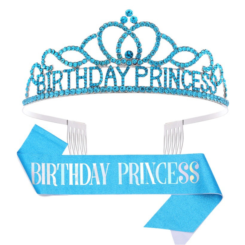 Nuevo en stock Estación Internacional cumpleaños princesa cumpleaños corona correa de hombro cinturón ceremonial