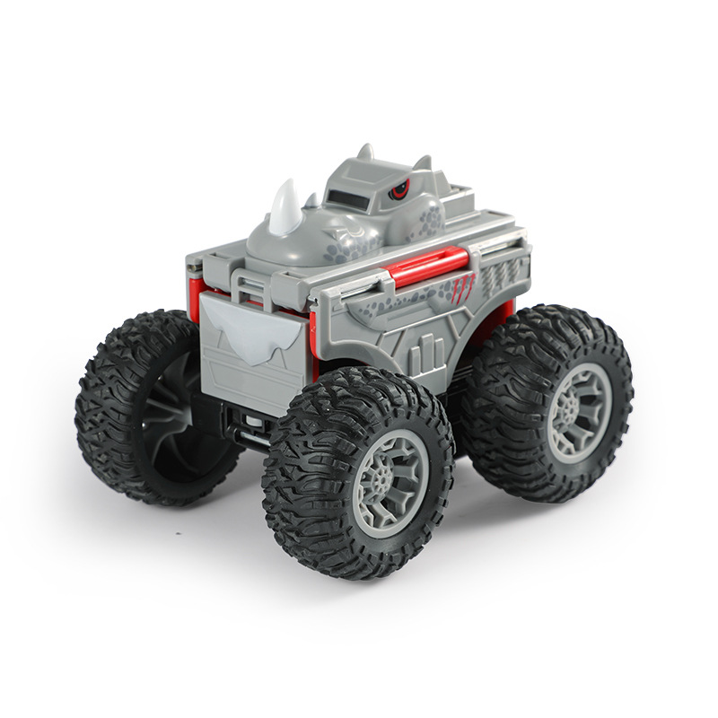 Double-sided transformer, SUV, dinosaur, inertia toy car for boys, inertial machine 5