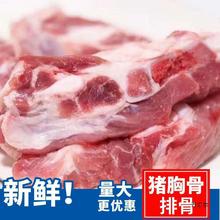 新鲜猪胸骨脆骨猪排骨新鲜猪肉红烧鲜冻猪排骨猪软骨