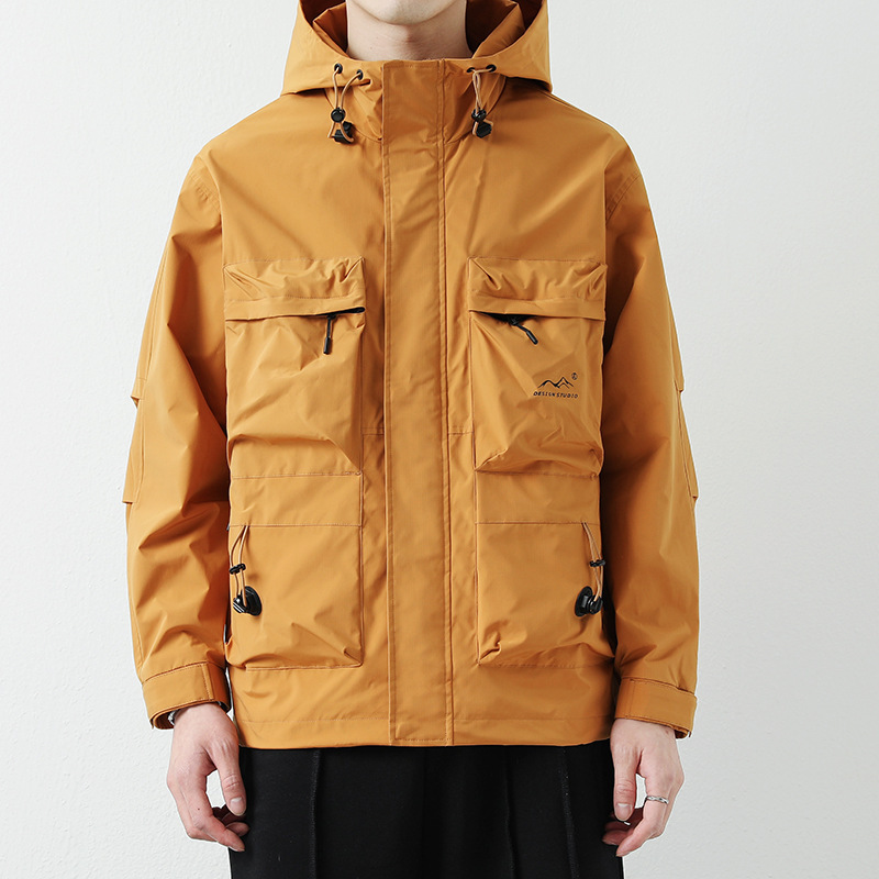 Herrenbekleidung Herren Frühlingsjacke Frühling Herren All-Match High-End Herrenjacke mit Kapuze Arbeitsjacke Lässiger Jugend-Studenten-Stil_voghion.com