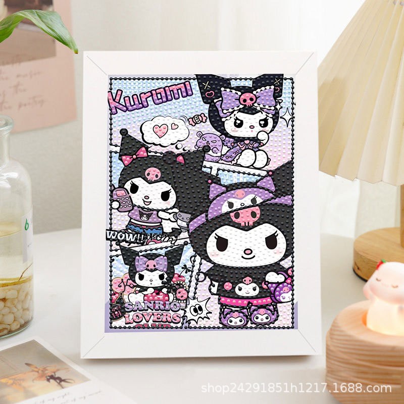 Diamante nuevo lápiz de dibujos animados pequeño nuevo pegatino diy puzzle manual regalo de cumpleaños para niños estudiantes