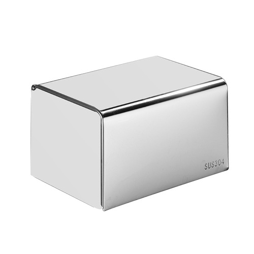 Stainless steel paper towel holder bathroom storage two-in-one waterproof toilet paper roll holder, thick square roll paper towel manufacturer direct sale