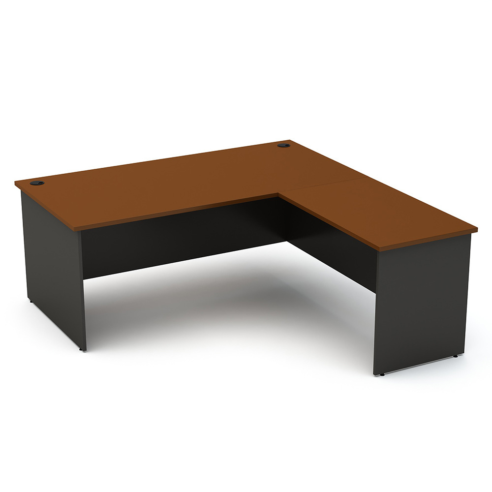 Mesa de oficina con esquina de negocios clásica lateral mesa de oficina de fábrica directa muebles de oficina ejecutivos escritorio de computadora L