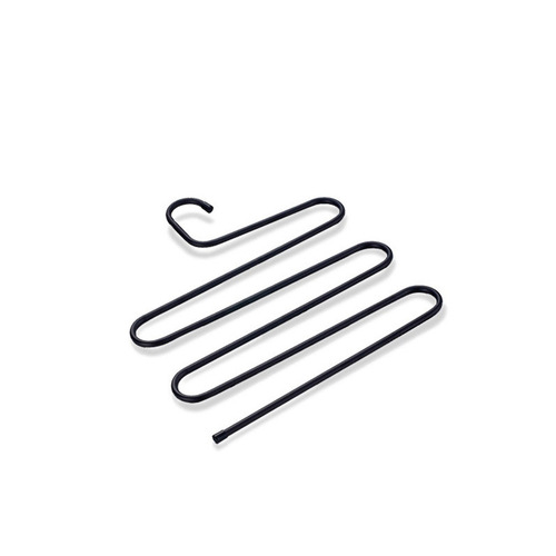 Wardrobe multifunctional S-shaped magic iron trouser rack for men and women, multi-layer anti-slip trouser clips, clothes and towel organizer rack